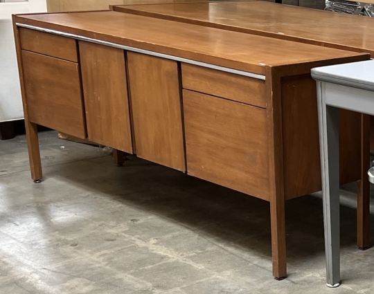 Vintage Mid Century Office Credenza Matching Desk Available